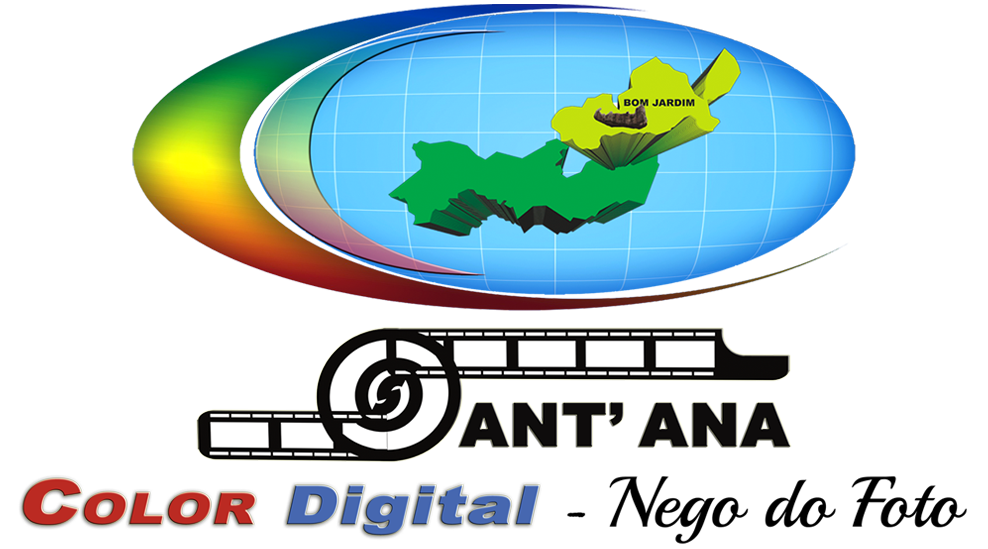 Logo Sant'Ana Color Digital - Nego do Foto